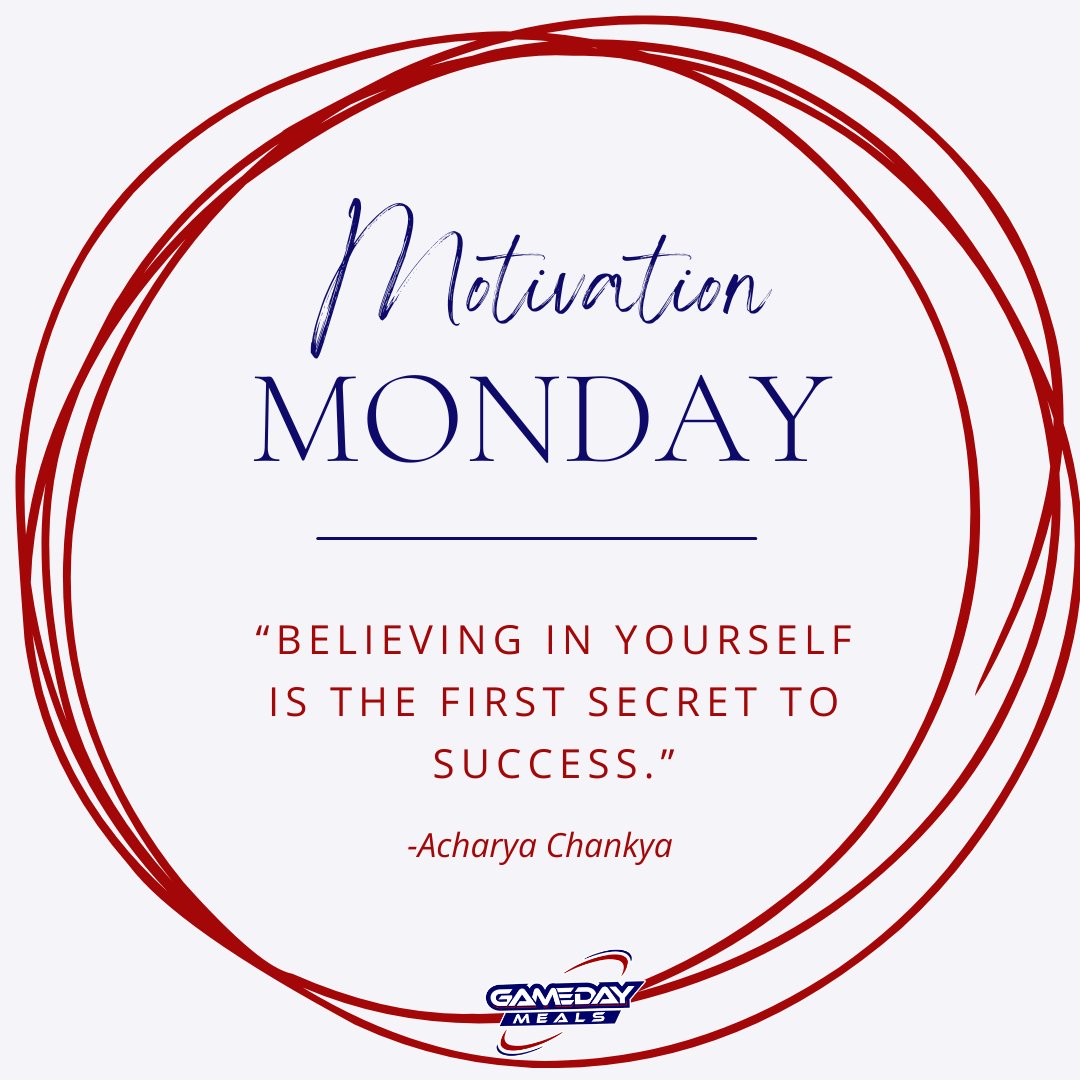 TheGamedayMeals's tweet photo. 🌟 Happy Monday! 🌟 Wishing everyone a week filled with success, energy, and good vibes. 💪Whether you’re on the field, in the gym, or tackling the workday, stay fueled and ready to crush your goals! Let’s make it a great one!💥#MondayMotivation #FuelForSuccess #StartStrong https://t.co/2aFXqQpPwU
