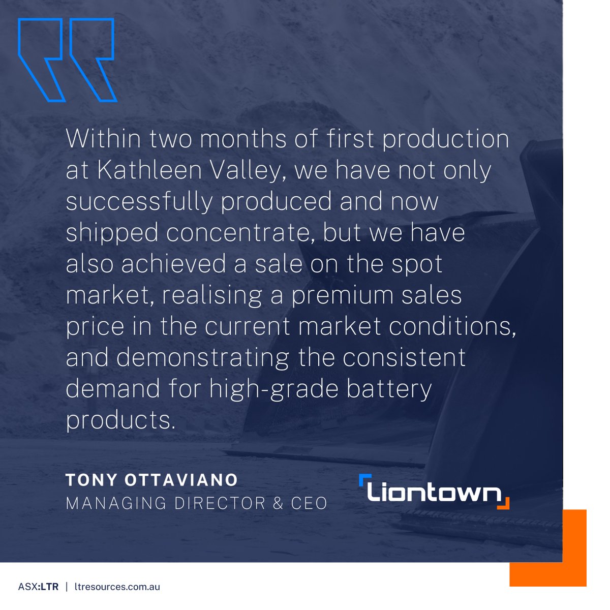 Liontown tweet media