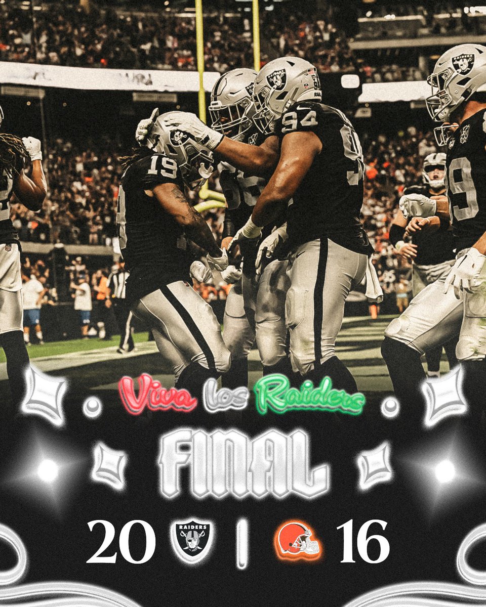 Are you not entertained?!?!

#CLEvsLV | #RaiderNation