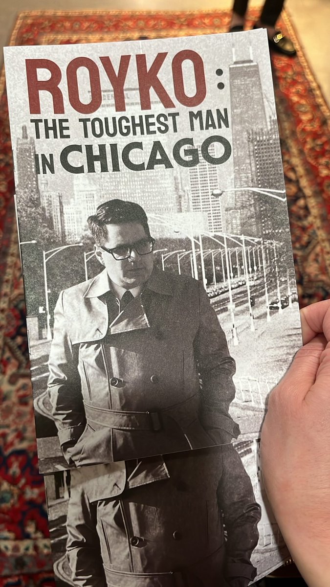 Had a great time seeing this awesome one-man show about the work and life of Mike Royko. My mom and I were lucky enough to see it on the last day of its initial run, but it's coming back in November for six weeks. Go see it!