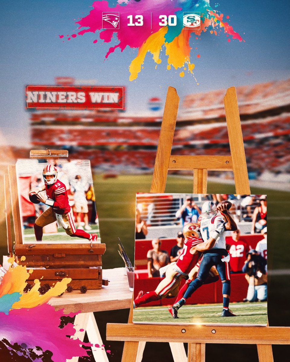 49ers's tweet image. That was a work of art 🎨