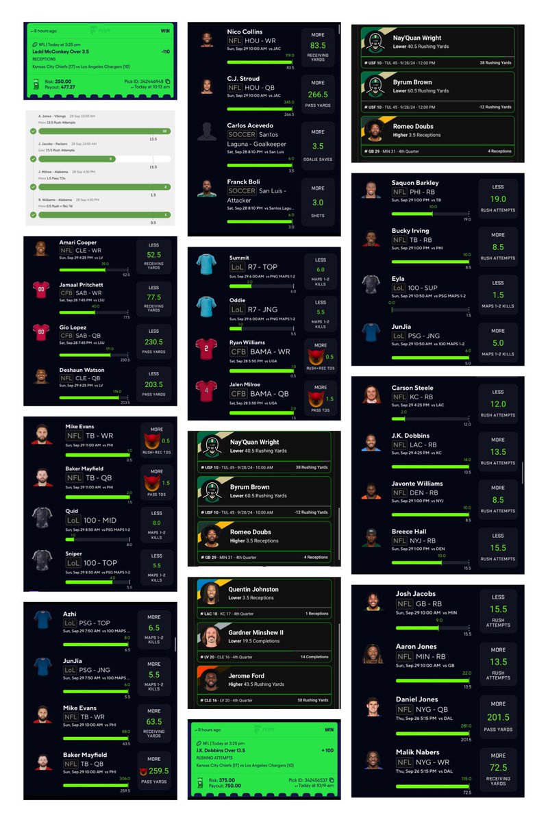 SyndicateBets_'s tweet photo. Syndicate Sundays are the real deal!!!!!!

Check out our winnings so far and the day isn’t even over yet!

#GamblingTwitter #GamblingX #underdog #PrizePicks #ParlayPlay #fliff https://t.co/Hlg39KcFR0