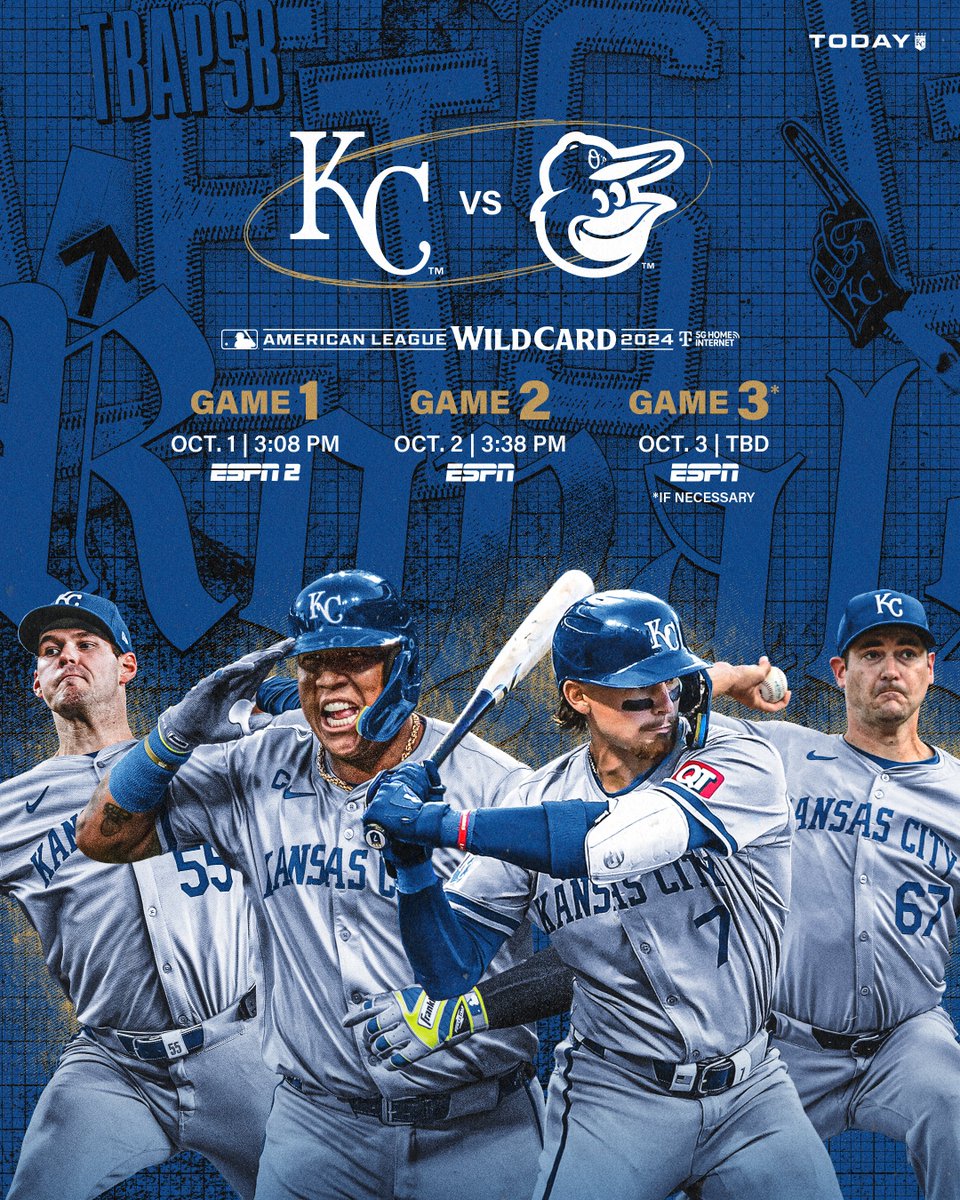 Royals's tweet photo. The Boys are headed to Baltimore. https://t.co/fCKv2AthYA