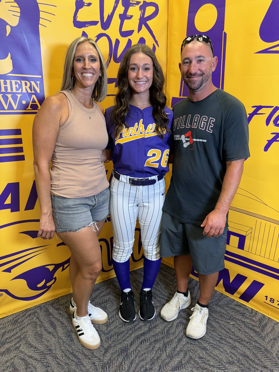AddisonRotz's tweet image. I am extremely excited to announce that I will be continuing my academic and athletic career at University of Northern Iowa!! Thank you to the coaches at UNI who have given me this amazing opportunity! Go Panthers!! 💜💛@UNISoftball @CoachMWright3 @KAlstott @OJadams01