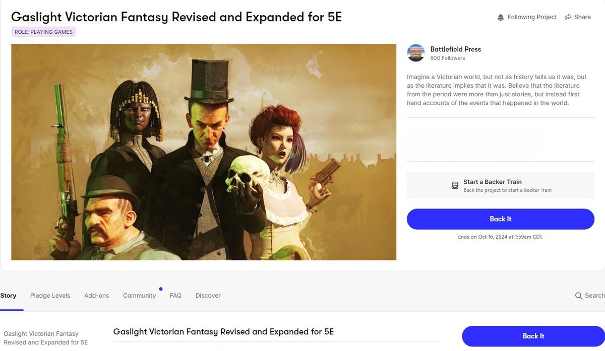 Timepest013's tweet image. Still time left! #backerkit #kickstarter #crowdsourcing #crowdfunding #tabletopgames #tabletopgaming #ttrpg #tabletoprpg