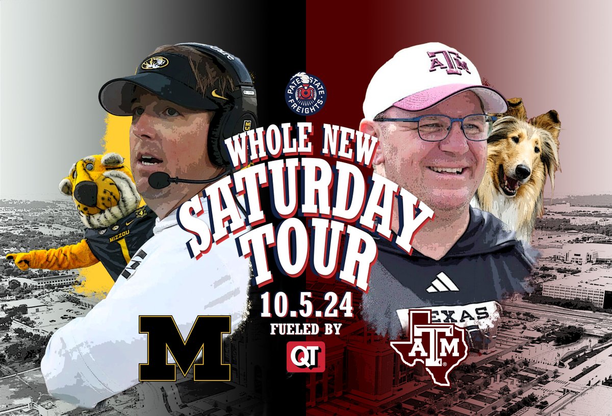 JoshPateCFB's tweet photo. ⚠️WHOLE NEW SATURDAY TOUR ALERT⚠️

We're headed to College Station🔥 https://t.co/0ZrDkcpUGb