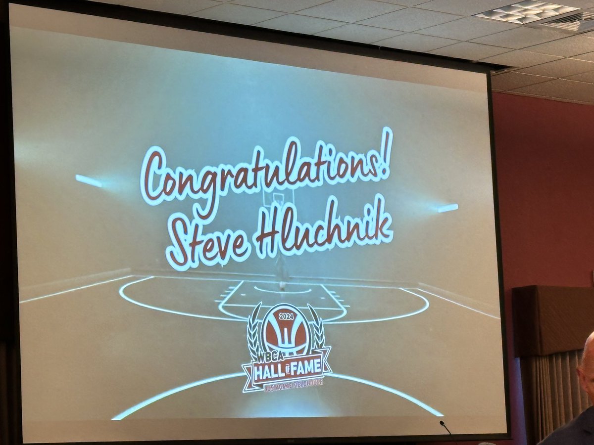 Officially in the Hall!  
Congratulations to our Head Girls Basketball Coach Steve Hluchnik on his induction into the WI Basketball Coaches Association Hall of Fame today.  Well earned!  <a href="/ocknightsgbb/">Oak Creek Girls Basketball</a> <a href="/OCFSD/">Oak Creek Schools</a>
