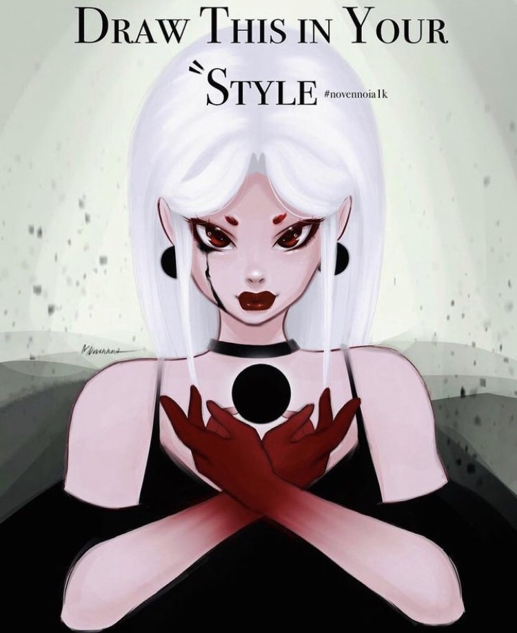 DTIYS🖤
Original by: Mary (instagram.com/novennoia/)

Sorry, I just couldnt bring myself to draw hands today lol
#dtiys #drawthisinyourstyle #drawingprompt #digitalart