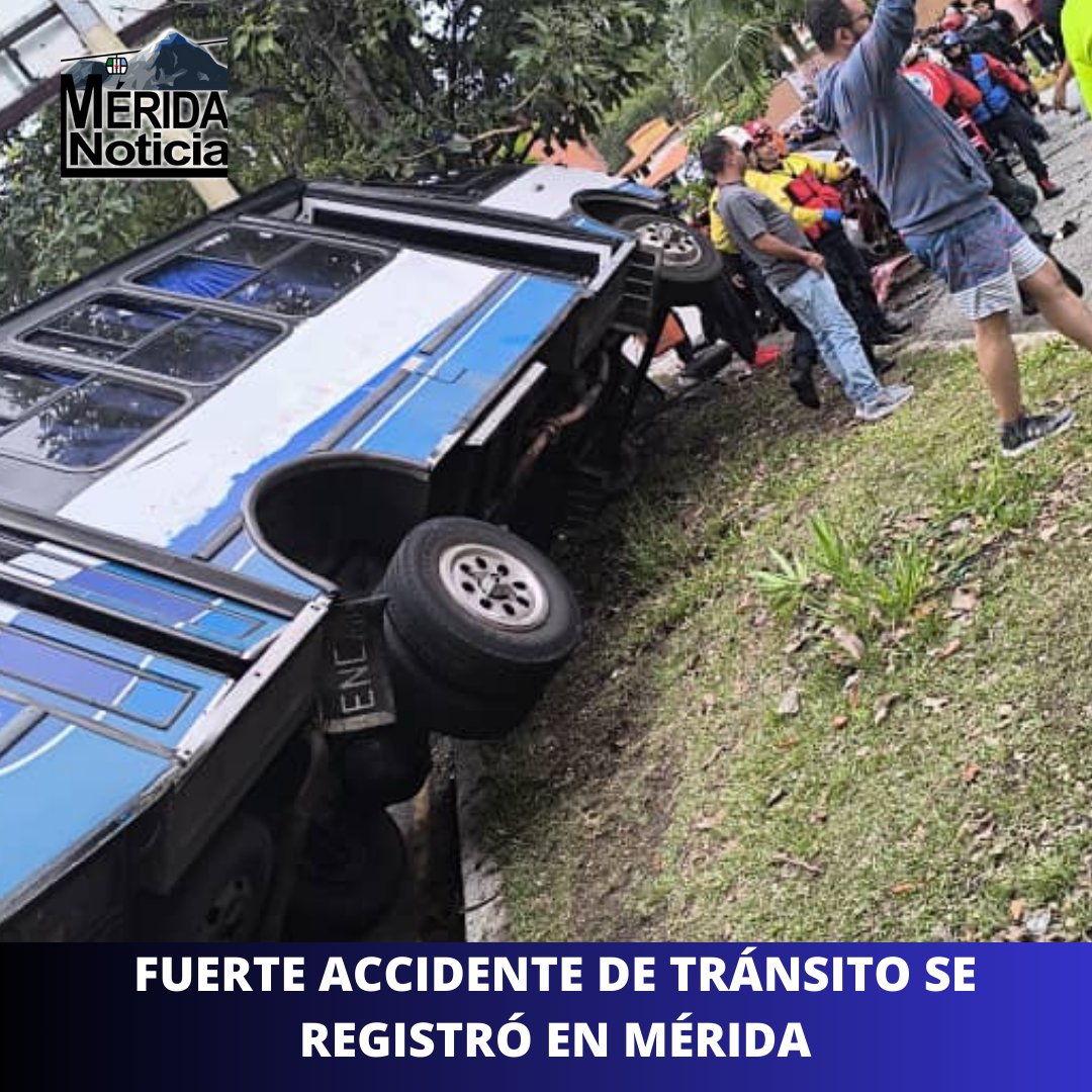 MeridaNoticia's tweet photo. Mérida Noticia... ¡Es noticia!

Cuatro fallecidos y 11 personas heridas fue el saldo de una colisión múltiple registrada en el sector Santa Bárbara de la avenida Las Américas, en el municipio Libertador del estado #Mérida.

https://t.co/pFJT8Elfsj

#Mérida #Sucesos https://t.co/B0vucn5cTV
