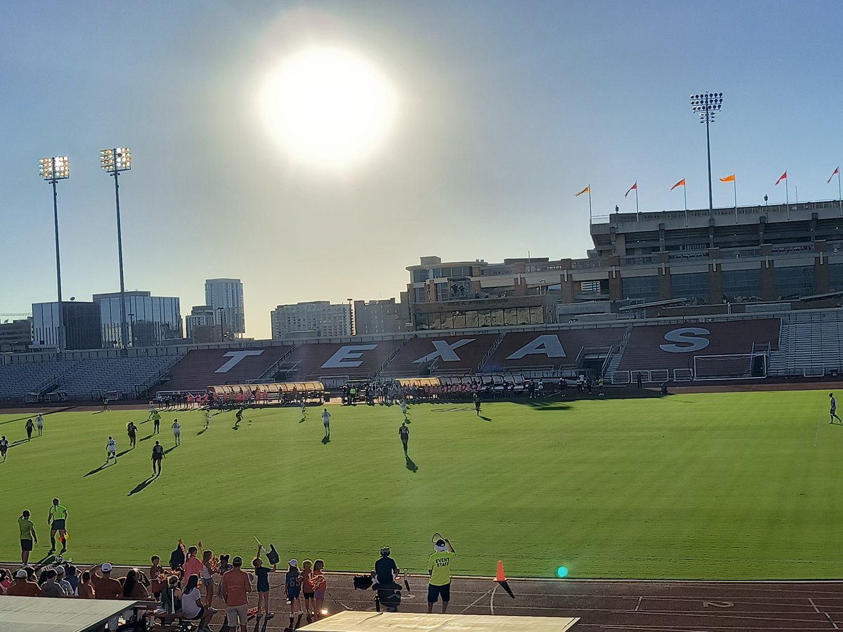 FragaleRogerio's tweet photo. @_delconte - first of all AWESOME JOB!!! We attended Texas Football Game on Sat. &amp; now Women's Soccer on Sun. HOOK'EM 🤘🏈🤘⚽🤘
I was just wondering if there was a possibility to allow the fans to sit on the West Side Bleachers so we can enjoy the shade ☀️🌡️🥵 thank you #BTHOatm https://t.co/0dXJJSgbZY