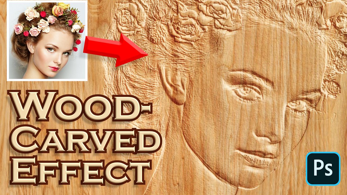 BlueLightningTV's tweet image. youtu.be/NBY4hAJZ19s
Photoshop CC 2024 tutorial showing how to create the look of hand-carved images in wood from photos.

#photoshoptutorial #photoshop #photoediting #wood #woodcut #handcarved #Portrait #woodcarving