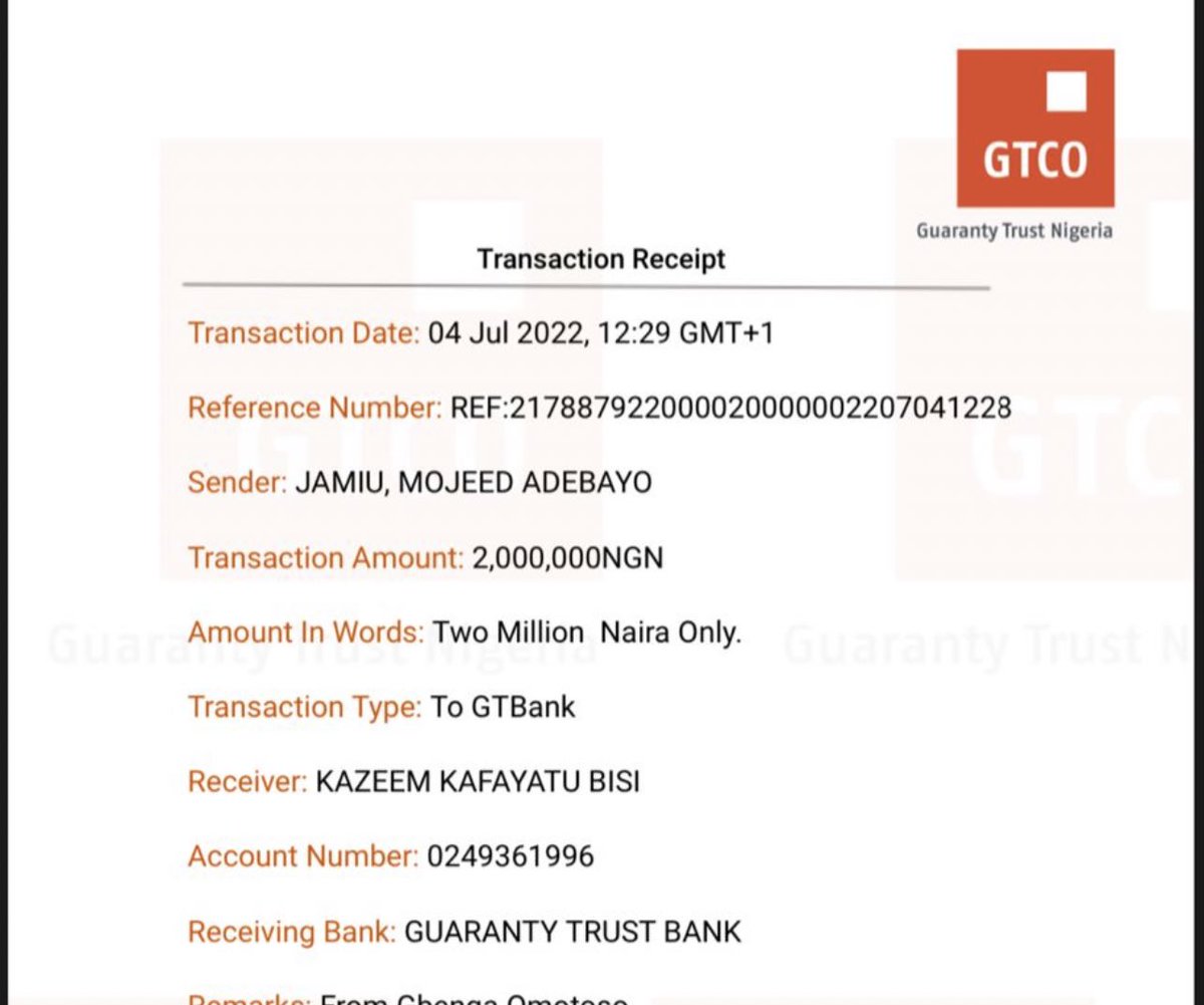 TheSerahIbrahim's tweet photo. Got pissed off and then I realised if we don’t find a way to get an evidence, the govt may deny admitting that people died at the Lekki toll gate so I devised a plan.
I told 4 of the families whose children died at the toll not to attend and send their account instead.
They sent it and got the payments and that screenshot is what I hold as evidence that this happened.

SAN Falana did nothing wrong.
He said if the govt feels remorseful and want to help them, they should go ahead. So we advised that they pay up the compensation rather than this.
So since they are giving out the money, let it be an aid to the victims, a medical aid they can use to take care of hospital bills and every other required treatment. 
So it is quite disingenuous that Oniru would stoop so low to insult SAN Falana on this.

The day they attended the meeting to get their cash, I didn’t go. The meeting was for 10am but the govt told those present that if I didn’t attend it, they won’t get it, I was pissed they refused to use transfers because I really wanted that evidence.
They all reached out to me that day, complaining that I must attend because they were all waiting for me.
The commissioner called me and said he won’t be there until I get there.
So I spoke to the lawyers and finally, was on my way and I got there by past 3pm for a meeting of 10am because I wasn’t going to attend since I am not receiving any of the aid.

We took videos and pictures too.
And I made sure I had the transfer receipts for those that died because I ensured the money was sent via transfer for them, since the plan to get transfer for everyone didn’t work.