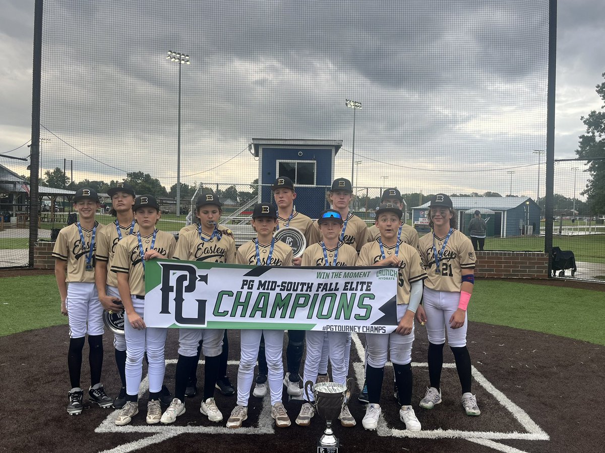 USAStadium's tweet image. 2024 13U Mid-South Fall Elite Championship

🏆 Champion: EBC 13u - Russell
🥈 Finalist: Sticks Tapper
🏅 MVP: Evan Killough
🏅 MVPitcher: Brody Sweat