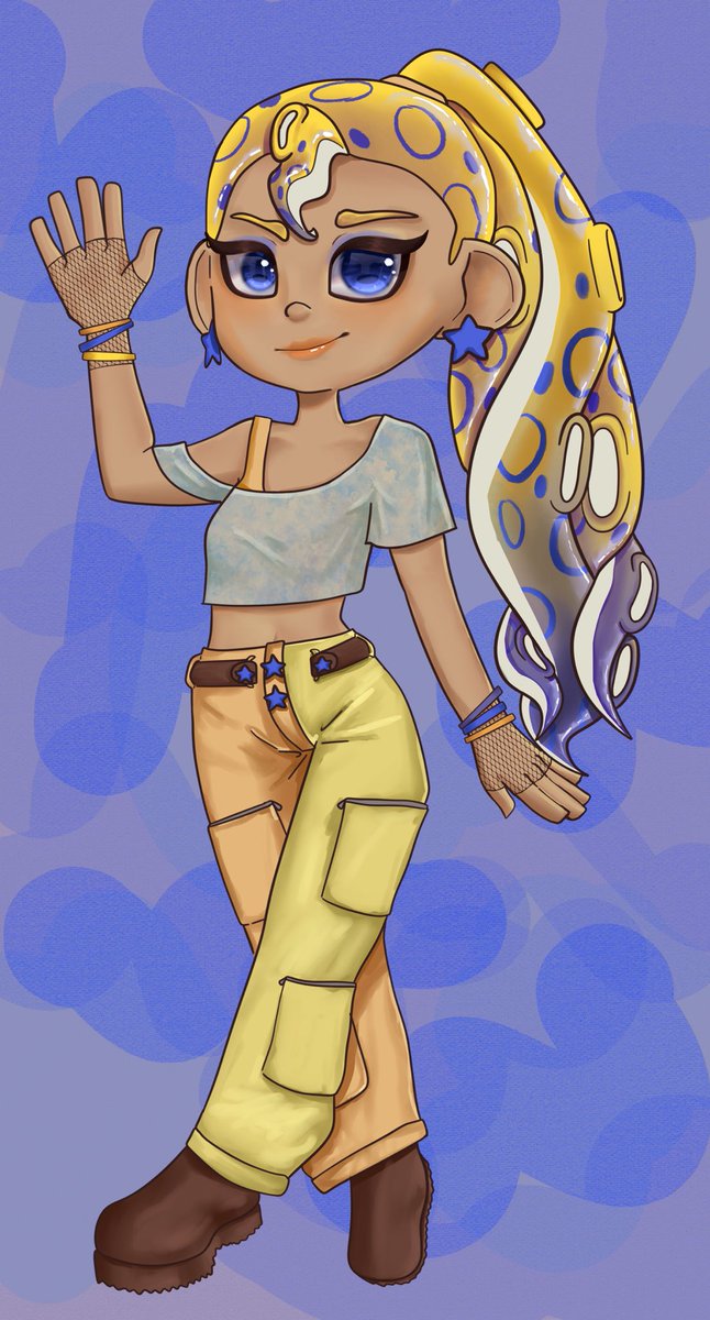 TangyCitrusBrry's tweet photo. 💛💙🧡

#Splatoon #Splatoonart https://t.co/HjlVBJRS7n
