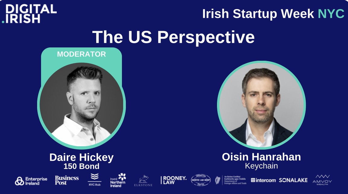 digitalirish's tweet image. Our final session of #ISW2024, "The US Perspective", Daire Hickey chats with successful CEO Oisin Hanrahan who shares his insights and strategies for successfully entering the US market. 
#DigitalIrish #ISW2024 #Session11
