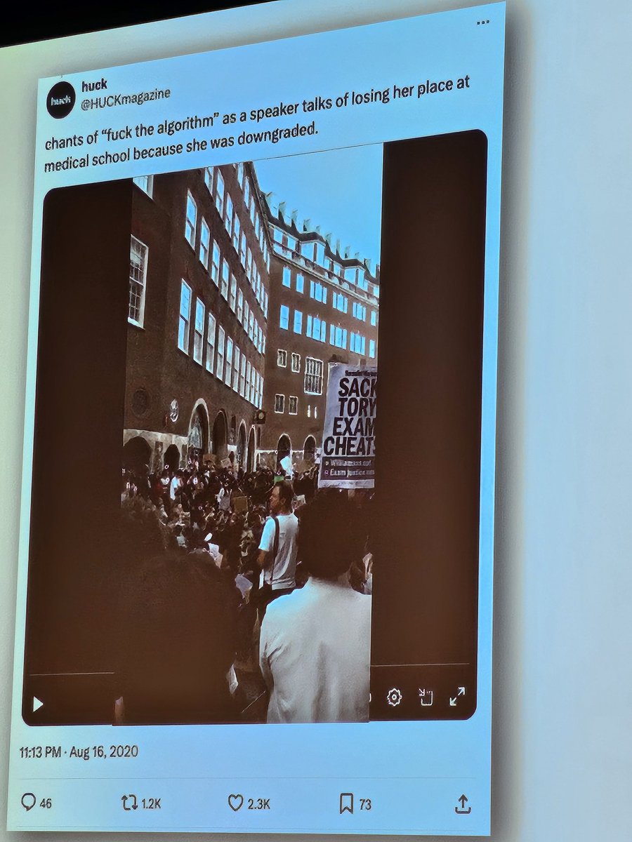 fentnz's tweet image. In AI &amp;amp; the rise of #DigitalMinions @marekkowal 
tells us Algorithms are not overlords, they're mischievous children needing constant supervision 🤣
I loved ref to #FuckTheAlgorithm protests x.com/HUCKmagazine/s…
where Algorithms were scaling back students illogically
#IIFS24