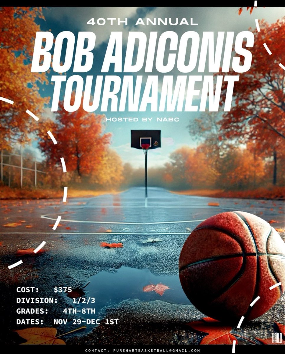 Billy Hart (@billyho2233) on Twitter photo 🚨 🚨 Excited to open registration to the 40th Annual Bob Adiconis Boys Basketball Tournament. The place for boys travel teams to start their season. Register at purehartbasketball.com <a href="/Purehartbasket1/">Purehartbasketball</a> <a href="/FennisDembo87/">Fennis Dembo's Truth</a> <a href="/NSSABASKETBALL/">Team NSSA BASKETBALL</a> 🚨 🚨 Excited to open registration to the 40th Annual Bob Adiconis Boys Basketball Tournament. The place for boys travel teams to start their season. Register at purehartbasketball.com <a href="/Purehartbasket1/">Purehartbasketball</a> <a href="/FennisDembo87/">Fennis Dembo's Truth</a> <a href="/NSSABASKETBALL/">Team NSSA BASKETBALL</a>