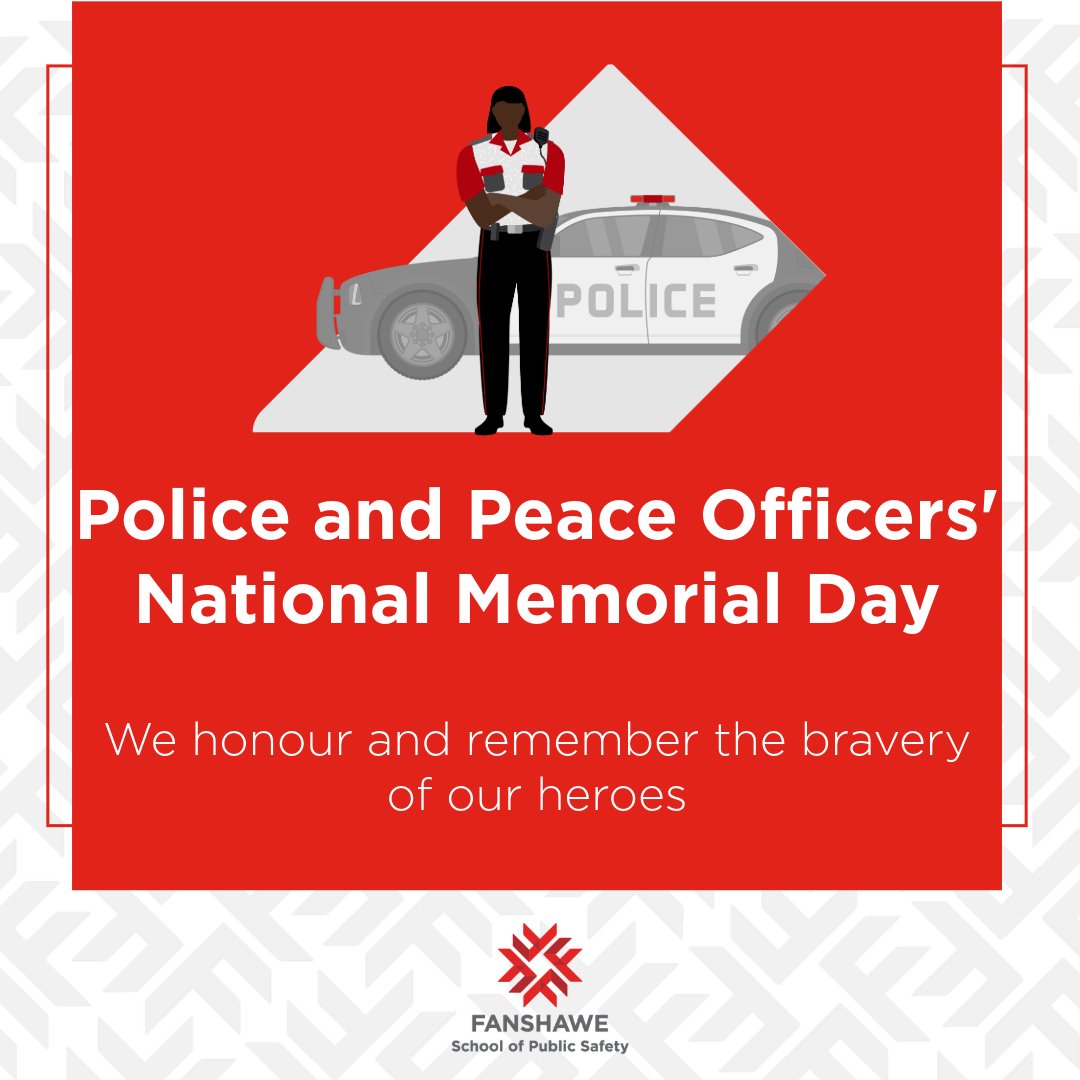 FanshaweSoPS's tweet photo. On September 29, 2024, Canada marks Police and Peace Officers' National Memorial Day. A tribute to those who sacrificed their lives and to the families who continue to carry on. 🕊️

 #MemorialDay #Heroes https://t.co/re3dbgpqtA
