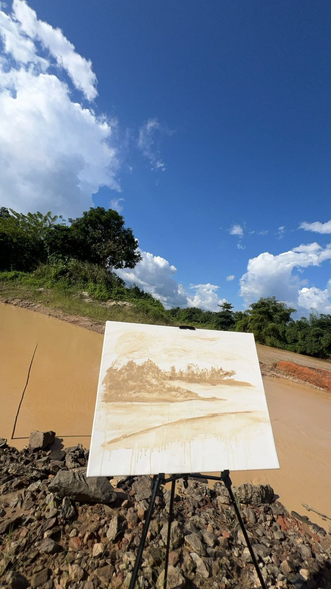 Painted with galamsey water 

#StopGalamseyNow