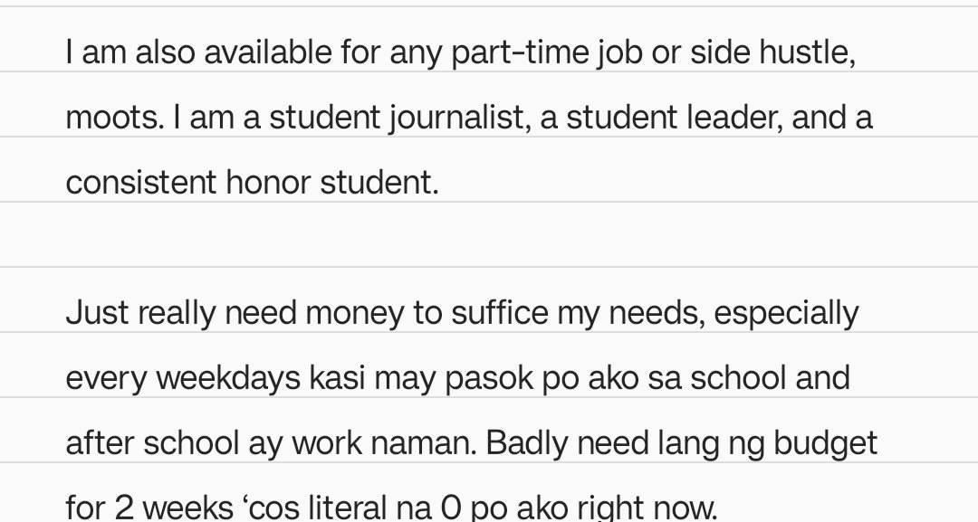 bbyfelip's tweet photo. Nakakahiya, but ito na po talaga last resort ko to survive. Apologies for any inconvenience this post may cause. :( https://t.co/YEkAfsyUwh