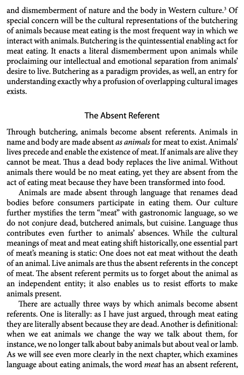 InVitroFuture's tweet photo. @yournerdyfriend also if you have any theoretic interest in what the fuck is going on here, you should read @_caroljadams's field-defining Sexual Politics of Meat (if you haven't already) https://t.co/kTkeBrcQ45