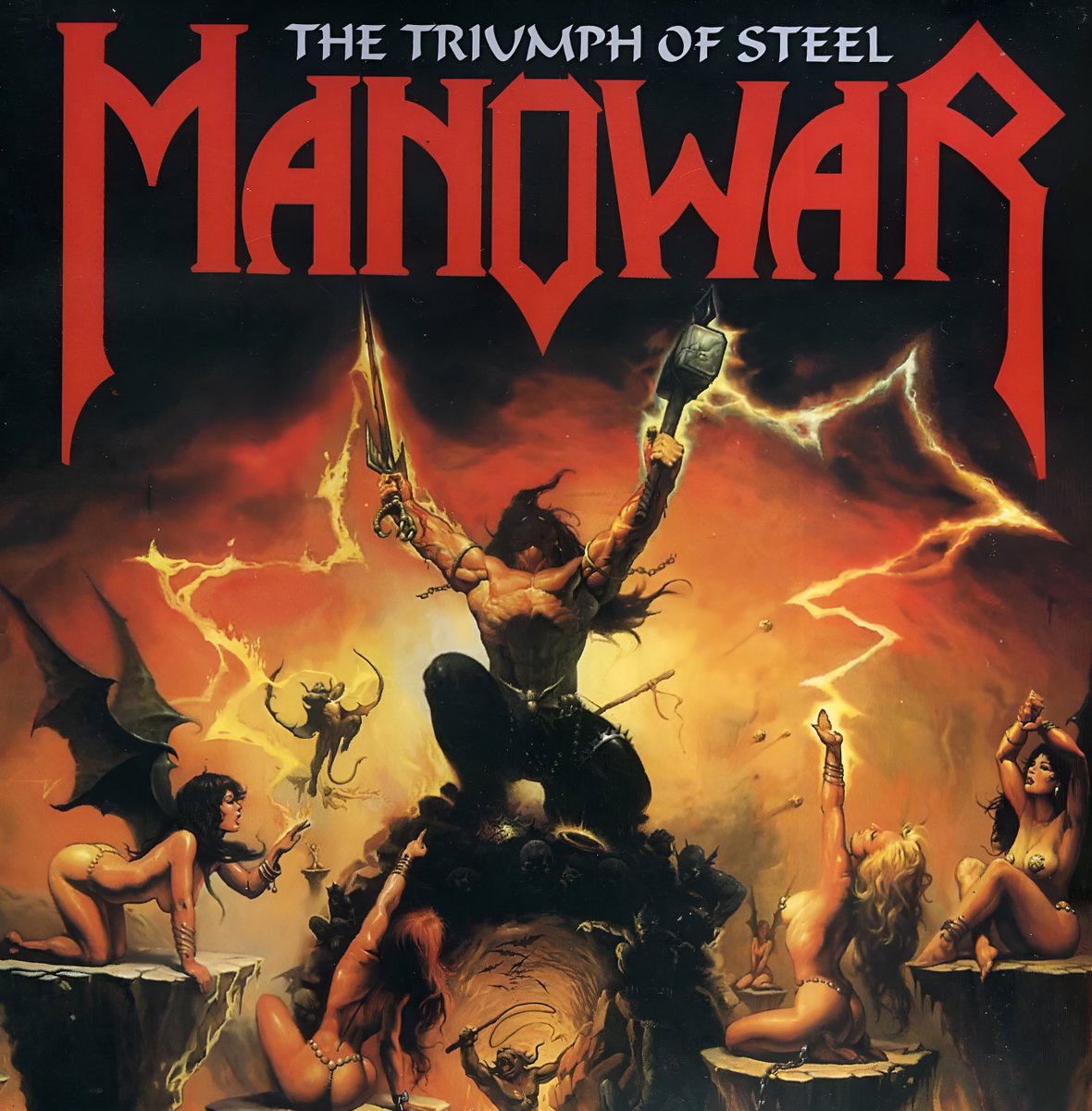 ThisDayInMETAL's tweet photo. Sept 29th 1992 #MANOWAR released the album “The Triumph of Steel” #MetalWarriors #Burning #MasterOfTheWind #RideTheDragon #HeavyMetal
Did you know...
It’s their only album to feature guitarist David Shankle and drummer Kenny Earl "Rhino" Edwards. https://t.co/8VqAs4QiOV