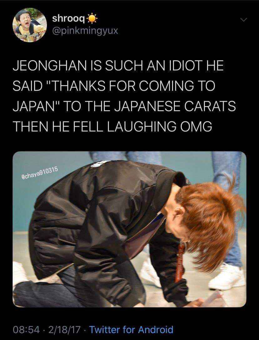 alisykay's tweet photo. D-633
Jeonghan's moment of the day
• thanked Japanese fans for coming to japan https://t.co/l6qpuqVtE1