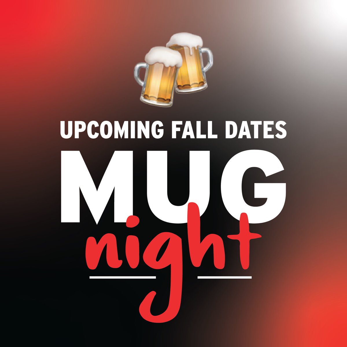 NewYorkTerps's tweet photo. Tuesday’s 🤝 Mug Nights. Join us at Abbey Tavern this Fall and don’t forget to bring your mug! See you there! 🍻
•
Mugs available to purchase at Abbey Tavern for $20 https://t.co/8d17x2dwzh