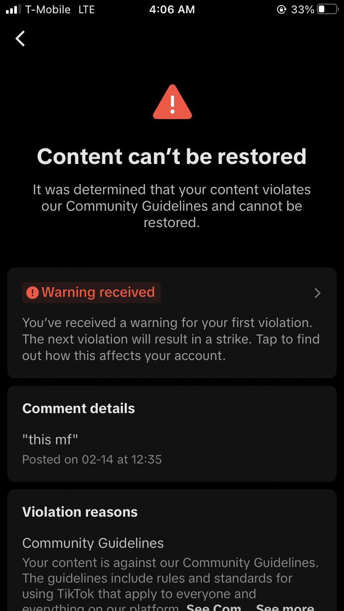 so you’re telling me mfs can post their arby’s meat flaps on tiktok but i get a strike for commenting stuff like this 🤐