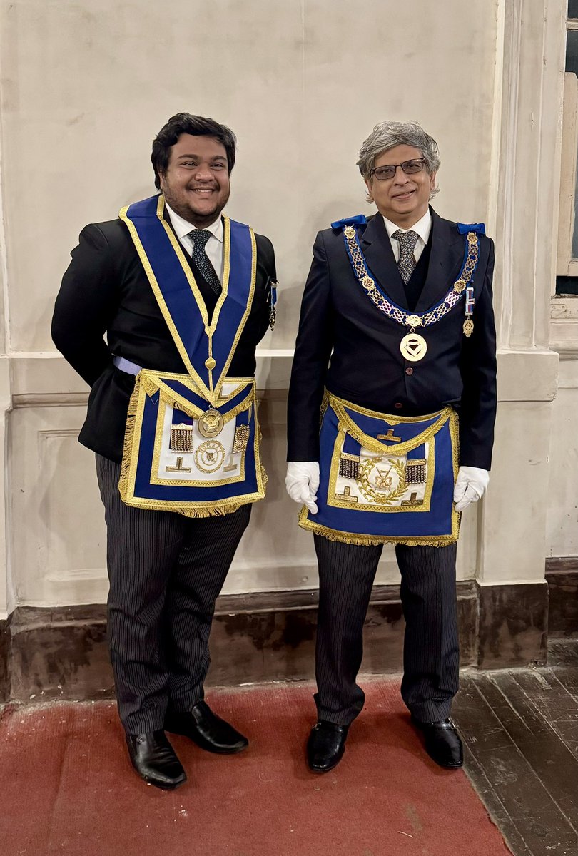 Great representation from Lodge St. George at the 323rd District Annual Communication! Congrats to all brethren invested with active and past District Ranks. Special congratulations to W. Bro Sunil Pandit on his appointment as Asst. District Grand Master of <a href="/DglBomEC/">DGL_Bombay</a>!