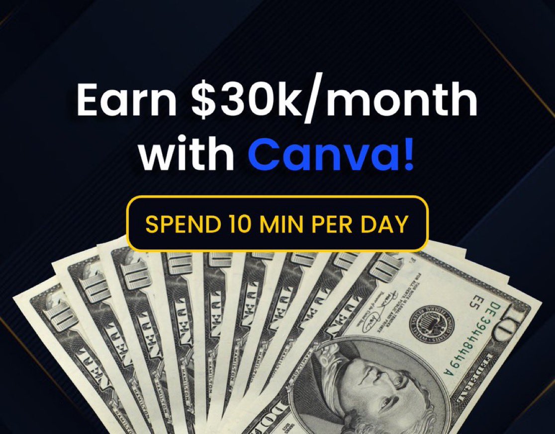akwaranc's tweet photo. Earn $30k/month with Canva!

All you need:
- Internet
- Laptop
- 1 hour/day

My FREE Canva Crash Course will get you there in 40 days.

Like, comment 'Canva', and follow me for the guide.

I will send in your DM. https://t.co/TPfwdie3w8