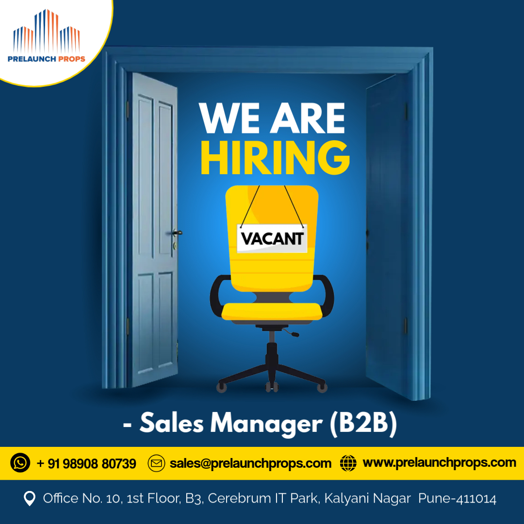 prelaunch_props's tweet image. #PuneRealEstate #realestate #PrelaunchProps #punerealestate #BuyingSelling #salesmanager #hiring #job #opportunity