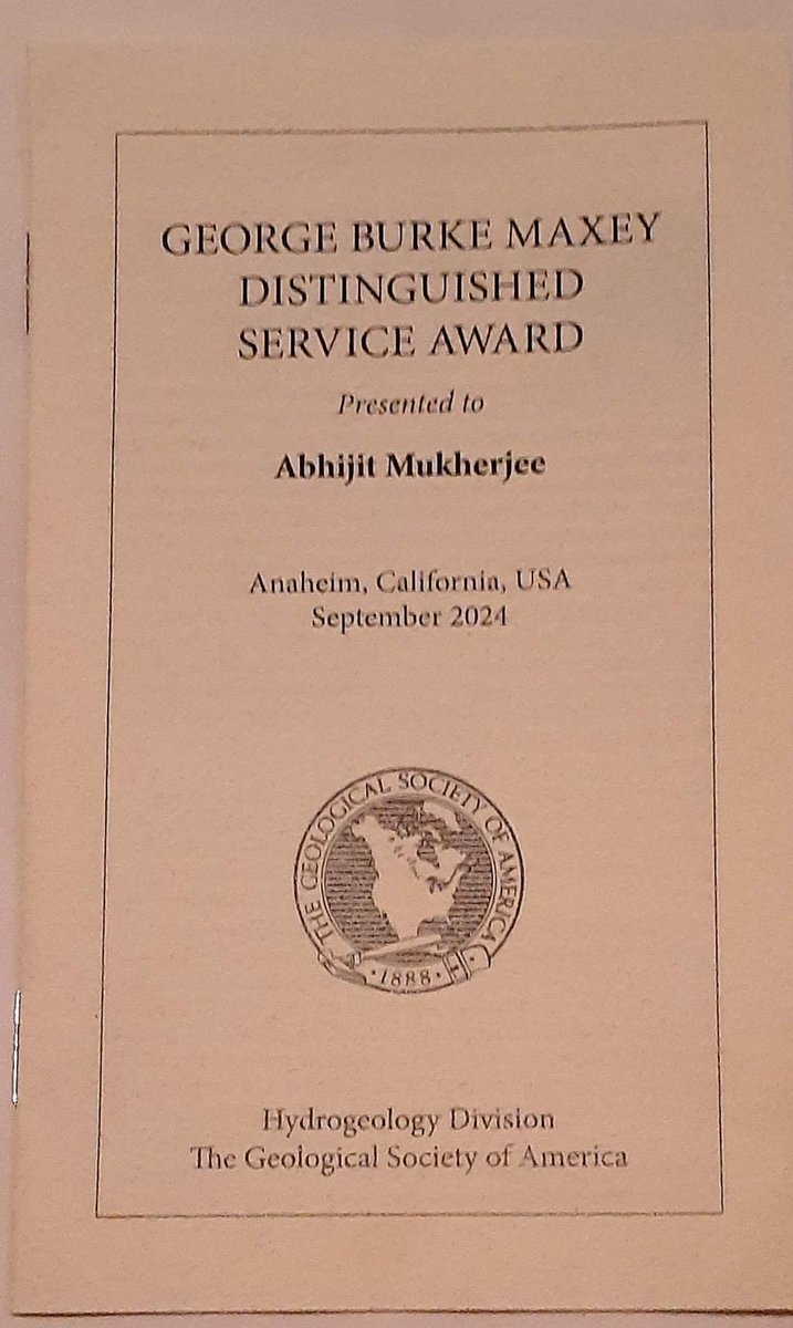 The circle is complete after receiving this award, named after my Great Great Academic Grandfather (George B Maxey), at the same podium where I first got recognized, exactly 20 years back (2004), for the best graduate student research.