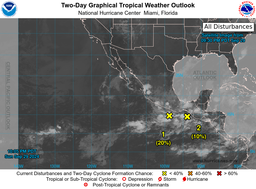 LimWeather's tweet photo. D139 EPAC #HurricaneSeason2024 2am EDT
AOI 2 S of #Chiapas/#Oaxaca has 10% chance to become Tc in 2 days,20% in 7 days
Interests there should watch this closely and regularly check he latest forecasts
#Wxtwitter #Wxx #Tropicswx #HurricaneSeason #Lane #EP97 #97E #Invest97E #Mexico https://t.co/l9BJfSmHUr