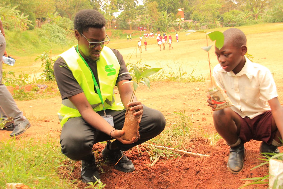 TreescapeOrg's tweet photo. The pupils, teachers, and #Samasource employees came together to plant a variety of native and fruit-bearing trees. This is part of our broader mission to combat deforestation and promote biodiversity across Uganda.
#CSR #SamaGreenInitiative #ClimateAction https://t.co/CRN7j5aFjE