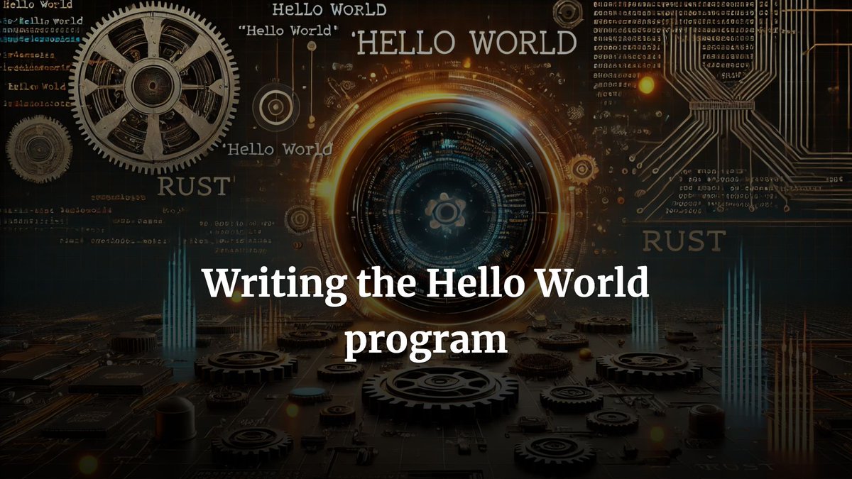I just published "Writing the Hello World program" in Rust link.medium.com/GyBjInPZiNb #coding #programmer #rust #backend #software