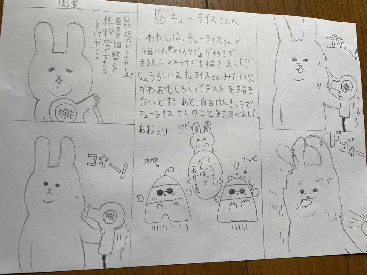 疲れ果てたので、この前頂いたお手紙を見ている。 