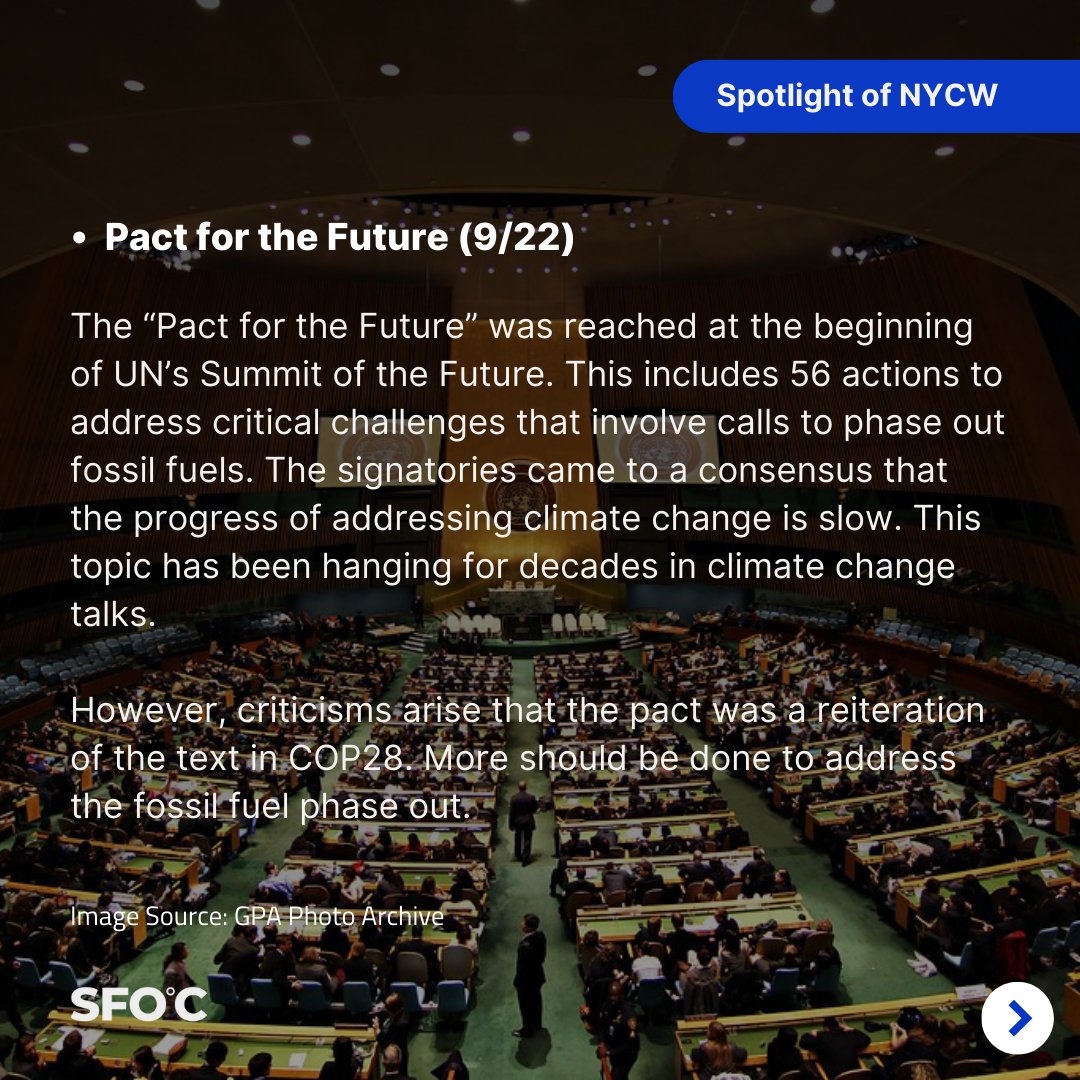 forourclimate's tweet photo. 📢What were the highlights of #ClimateWeekNYC?
#EnergyTransition, #ClimateFinance, #SteelDecarbonization and #Methane were the major topics.
The #YouthClimateStrike (Sept 20th) urged policymakers and corporates to stop fueling fossil fuels.
Read more: https://t.co/Z9XYZxfZfg https://t.co/UYmOjd6PJq
