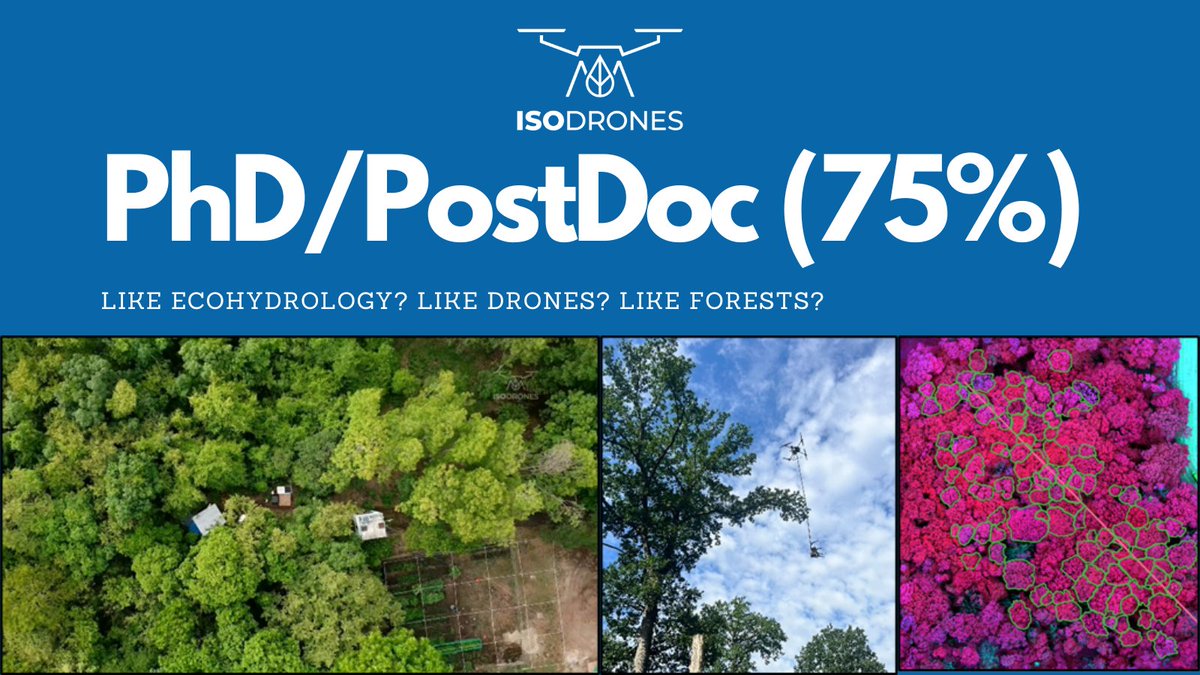 Deadline approaching....wir suchen für das Future Climate Lab "FoResLab" (Uni Göttingen/Uni Braunschweig/Uni Hannover/NW-FVA) eine(n) wissenschaftliche Mitarbeiter(in) für 3 (+3) Jahre. Details zur Stelle hier: isodrones.com/post/isodrones…