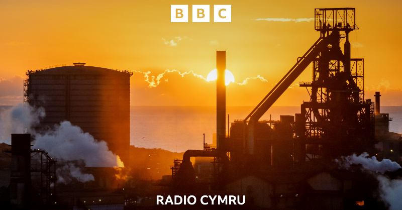 BBCRadioCymru's tweet photo. 🏭 Diwedd cyfnod i'r dull traddodiadol o gynhyrchu dur yn ne Cymru, wrth i ffwrnais chwyth 4 Port Talbot ddiffodd am y tro olaf heddiw
 
Yr ymateb o'r dref gyda @AlunTh, @Huwthomas a @SteffMess ar #DrosFrecwast ⬇️