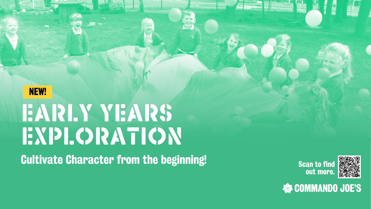 Commando Joe’s presents: Early Years Exploration! A new programme filled with 7 topics and 21 exciting missions, designed to build character from the start. Created in partnership with Morpeth First School! 🌟 #EarlyYears #CommandoJoes #ad #sponsored