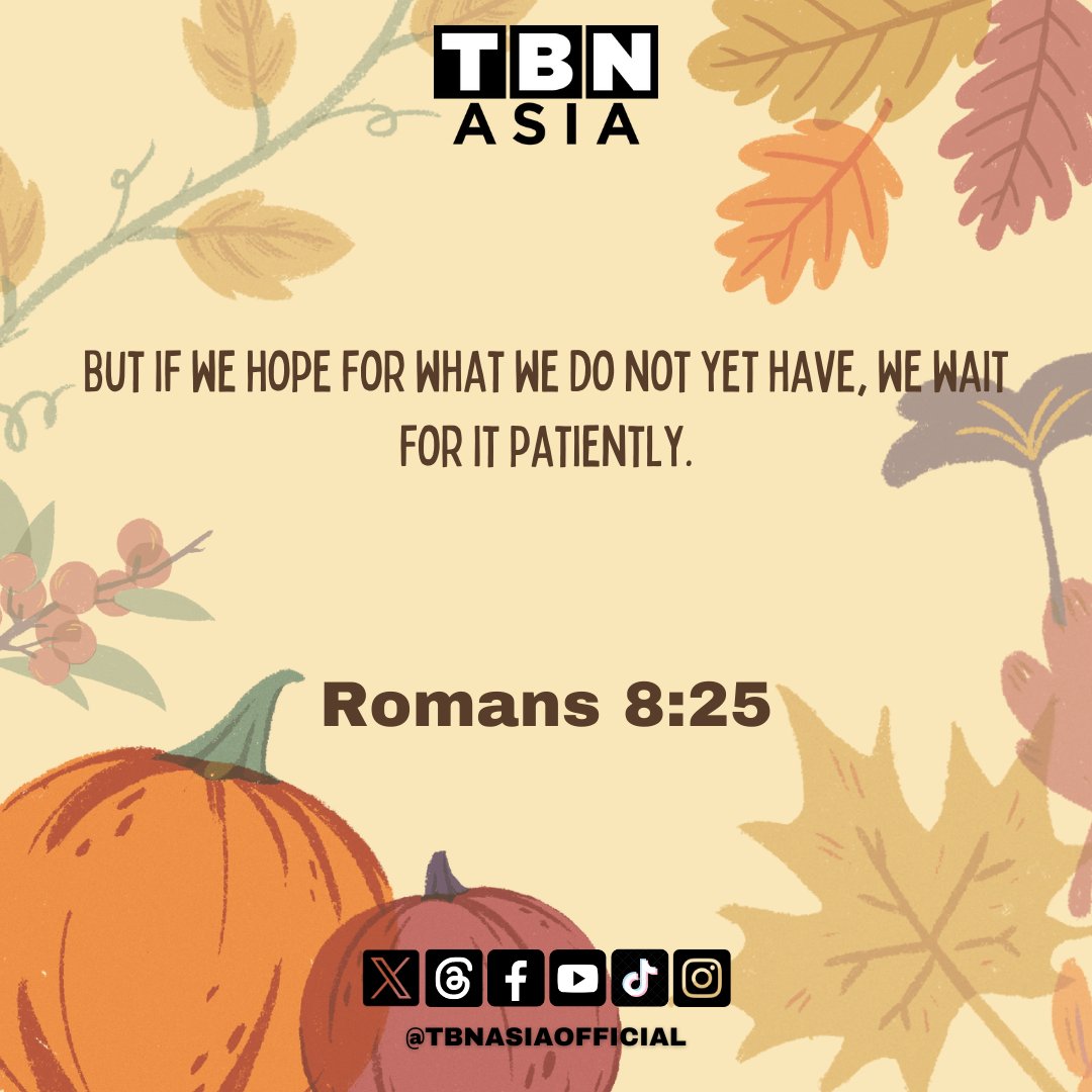 TBNAsiaOfficial's tweet photo. β¨ Daily inspiration for October: One verse a day to guide you in trusting God fully. Let these words uplift your spirit and deepen your faith as we focus on making Him our foundation. ππ« #TrustGodFirst #DailyVerse #OctoberFaith https://t.co/0dmqCBA9YQ