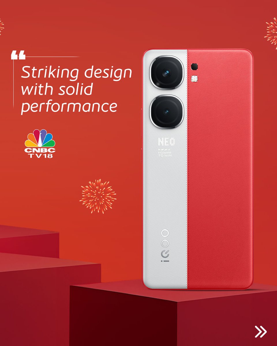 IqooInd's tweet image. Power up this festive season with the #iQOONeo9Pro, featuring the dynamic duo of Snapdragon 8 Gen 2 and SuperComputing chip Q1. Sale is live @amazonIN during the #AmazonGreatIndianFestival! 🚀

Buy Now – amzn.to/3MOl6PK

*Inclusive of all taxes and bank offer, ₹2000