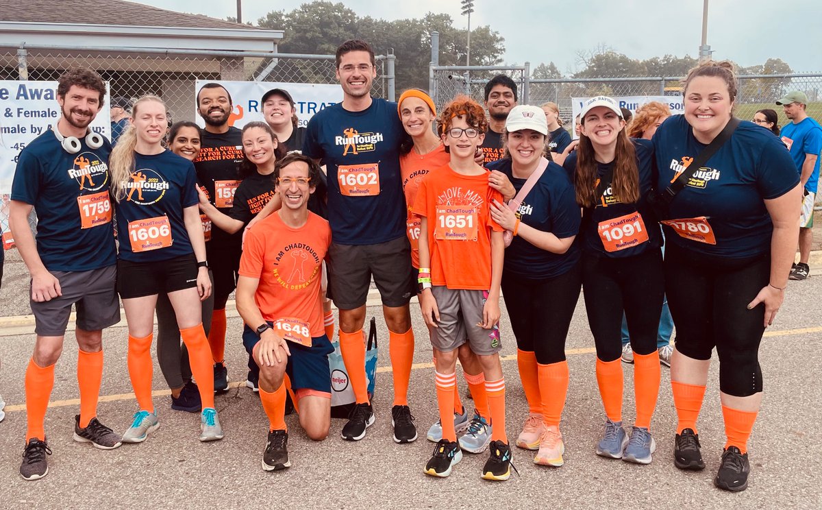 Carl Koschmann (@carlkoschmann) on Twitter photo Another incredible <a href="/chadtough/">ChadTough Defeat DIPG Foundation</a> Run Tough 5K today. Amazing showing by <a href="/umichmedicine/">Michigan Medicine</a> labs <a href="/vennetilab/">Vennetilab</a> <a href="/KoschmannLab/">Koschmann Lab</a> @johnprensner, Children’s CTSU, and <a href="/MottChildren/">C.S. Mott Children's</a> employees and families - all for the most important cause- defeating DIPG. Another incredible <a href="/chadtough/">ChadTough Defeat DIPG Foundation</a> Run Tough 5K today. Amazing showing by <a href="/umichmedicine/">Michigan Medicine</a> labs <a href="/vennetilab/">Vennetilab</a> <a href="/KoschmannLab/">Koschmann Lab</a> @johnprensner, Children’s CTSU, and <a href="/MottChildren/">C.S. Mott Children's</a> employees and families - all for the most important cause- defeating DIPG.