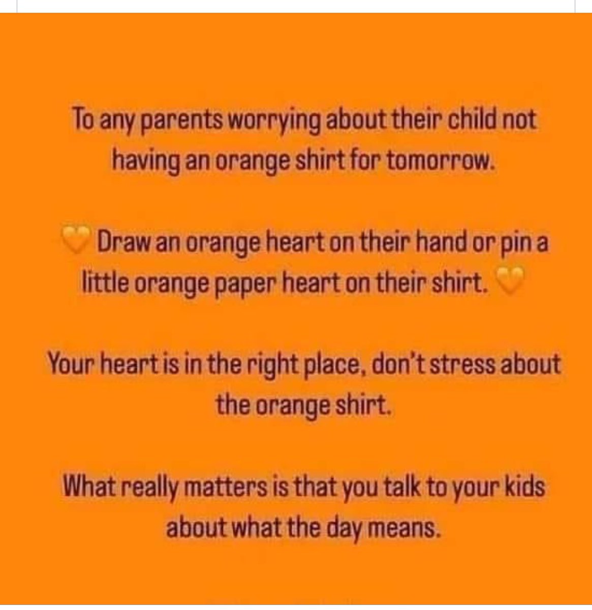 Ronalda Mckenna (@ronaldamckenna) on Twitter photo Truth and Reconciliation day tomorrow - Talking about it is just as important as wearing orange! <a href="/StMartinOCSB/">St. Martin de Porres School</a> Truth and Reconciliation day tomorrow - Talking about it is just as important as wearing orange! <a href="/StMartinOCSB/">St. Martin de Porres School</a>