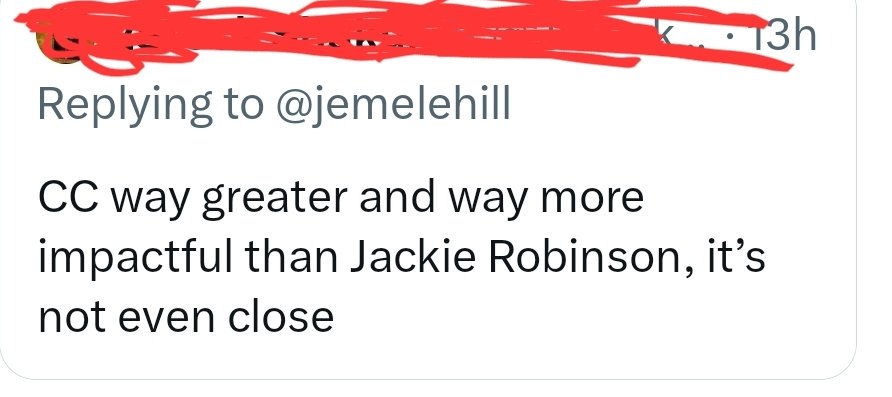 I don't believe the narrative that all the racial hate on wnba players is coming from trolls and not CC fans.  However, this is a fuckin troll 😆