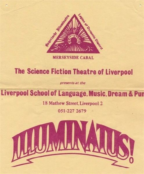Poster for the Science Fiction Theatre of Liverpool's 1976 stage production of ILLUMINATUS!

Courtesy of the Discordian Archives.