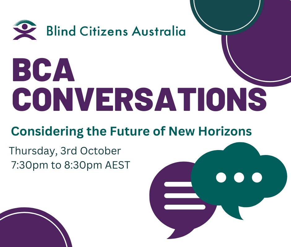 Join us for a feedback session on New Horizons with host Vaughn Bennison and BCA CEO Deb Deshayes.

This is your chance to share your thoughts on how we can evolve this cherished program.

When: Thursday, 3rd October, 7:30pm - 8:30pm AEST.

Register: bit.ly/3XNmpne