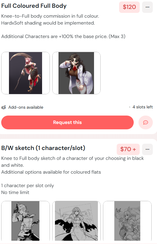 rawru6969's tweet photo. Sorry, repost. Had to change the price because PP and Partner fees (don't worry if you've already ordered a slot.)

Not really expecting anything but I've open 5 slots of coloured cms in my Ko-fi. I also have a few slots of sketch cms open there  

Link on the replies. https://t.co/XI9yIXkwRz