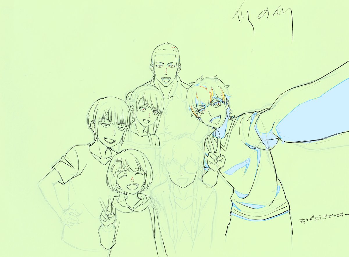 神の塔１３話放送されたんですね、少しですが総作監のお手伝いさせていただきました。原作好きなので参加できて嬉しい〜、　次からは工房戦！
（掲載許可は戴いております）
#神之塔 #tog